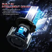 A Pair LED H1 H4 H7 120W 20000LM LED Headlight Kit 9005 HB3 9006 HB4 Driving High/Low Light Lamp Globes Turbo Fog Lamp - A PAIR - View 5