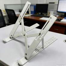 Babacom 可折叠通风笔记本电脑支架，8 档可调节，符合人体工程学设计，适用于 10-15.6 英寸 Air、Pro 及其他笔记本电脑 - 方形 - 查看 10