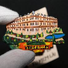 Bộ 7 nam châm tủ lạnh, hình các địa danh nổi tiếng của Pháp - Bảo tàng Louvre, Khải Hoàn Môn, Tháp Eiffel, Nhà thờ, Cung điện Versailles, quà lưu niệm du lịch, trang trí tủ lạnh, trang trí nhà bếp, quà tặng ngày lễ, quà tặng Pháp. - Nhiều màu - Xem 4