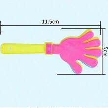 100个迷你拍手玩具，长9.5厘米/3.74英寸，宽5厘米/1.97英寸，是节日、生日、圣诞派对、新年礼物、圣诞袜、庆典活动的理想礼品和用品。塑料派对拍手玩具，为您的派对增添欢乐和嘉年华气氛。 - 彩色 - 查看 3