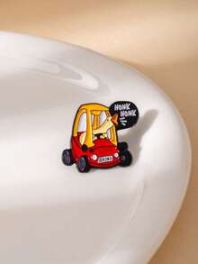 1pc Fun Cartoon Yellow Duck Car Brooch Pin Animal Badge Children's Gift For Men And Women's Daily Wear - Multicolor - View 2