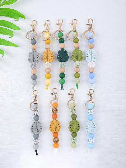 מחזיק מפתחות בהשראת הטבע, עיצוב בצורת עלה צב, צבע ניגוד, מתנה בלעדית לחובבי טיולים, צבעים רבים זמינים
