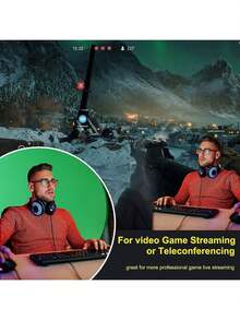 Foldable Photography Studio Backdrop Stand With Green Screen - Portable And Lightweight Background Suitable For Live Streaming, Gaming, Video Conferencing, Home Office And Holiday Gifts (Halloween/Christmas) - one-size - View 4