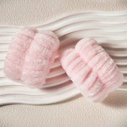 Waterproof & Absorbent Wrist Sleeve 2pcs – Anti-Splash Arm Cuffs For Skincare, Washing Hands, And Makeup Removal