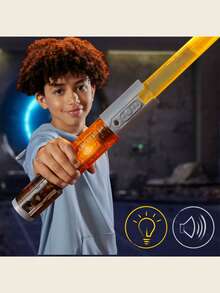 Hasbro Feel The Force! Star Wars Lightsaber Toy With Authentic Movie Sounds & Glowing Blade Jedi Gift - Multicolor - View 10