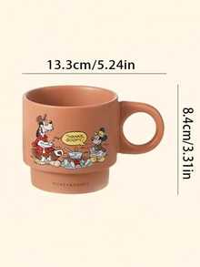 Cốc sứ xếp chồng hình chuột Mickey chính hãng của Disney, cốc cà phê/nước hoạt hình dành cho văn phòng và trẻ em. - Nhiều màu - Xem 6