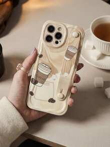 1 件时尚腕带笑脸加厚防震手机保护壳带支架，兼容 和三星设备 - 彩色 - 查看 4