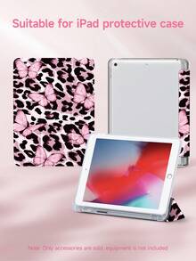 1 件装奶牛纹、豹纹、蝴蝶图案平板保护套，兼容 10.2 英寸（2021/2020 款）第十/九/八代（A16 芯片）平板电脑，以及 11 英寸（2025 款）第十一代（A16 芯片）平板电脑，兼容三星 Galaxy Tab A8 10.5 英寸（2022 款）平板电脑，带笔槽，支持自动休眠/唤醒功能。 - 彩色 - 查看 4