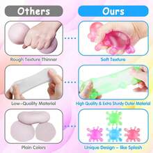 1Pcs New Virus Shape Pinch Le Decompression Toy, Slow Rebound Venting Toy, Casual Holiday Gift, High-Value Dopamine Color - 藍色 - 查看 5