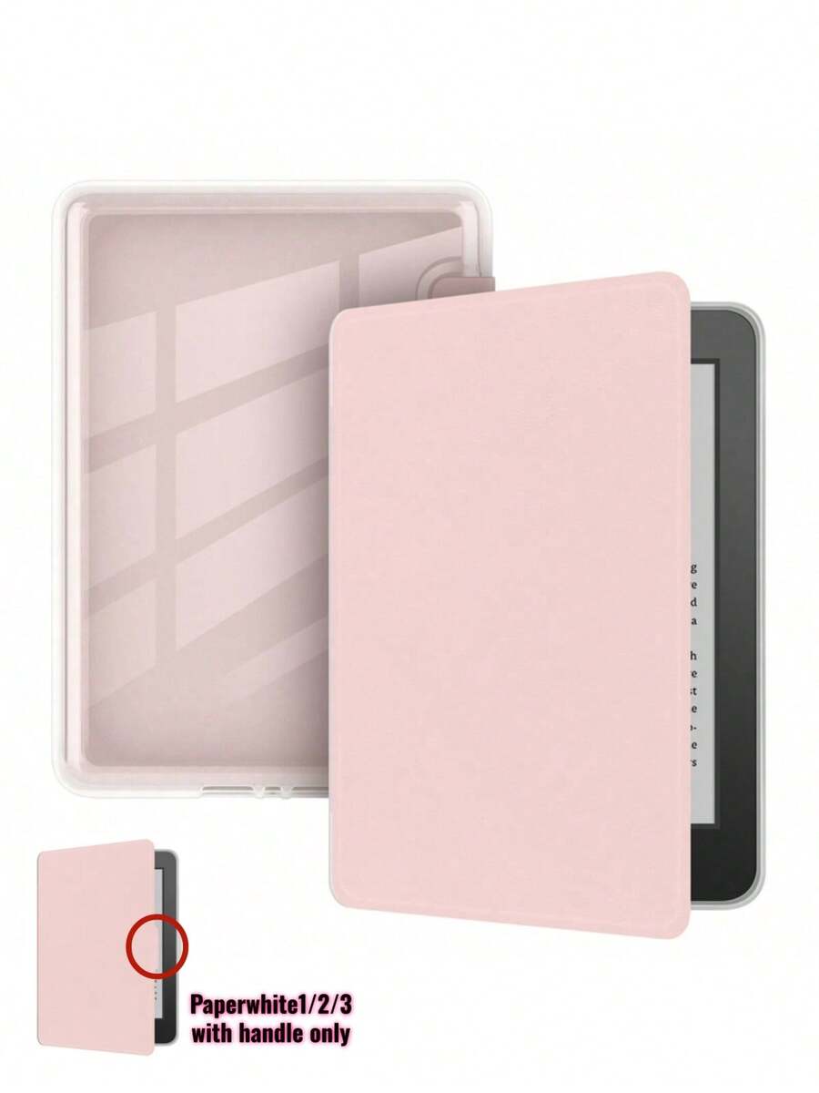 Funda protectora de acrílico súper clara para Apple Kindle Paperwhite, protección con cojín suave de TPU, activación/suspensión automática