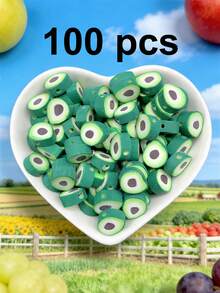 100/200/500/1000pcs Soft Polymer Clay Strawberry, Fruit, Lemon Slice Beads | DIY Jewelry Making, Bracelet & Accessory Spacer Beads, Citrus Themed Craft Supplies - Multicolor - View 23