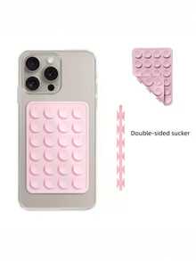 Double-Sided 80-Particle Silicone Suction Cup Phone Holder, Durable Adhesive Silicone Holder, Detachable Car Dashboard Lens, Reusable, Waterproof, Pressure-Reducing, Suitable For Selfies And Videos, Compatible With IPhone And Android. - Multicolor - View 13