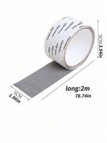 1 Roll Self-Adhesive Mesh Window Repair Tape, Waterproof Tear-Resistant Anti-Insect Net Patch, Suitable For Fabric And Mesh Screens, Ideal For Dorm/Curtain Window Repair - View 6