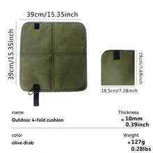 大号便携式户外露营坐垫，可折叠轻便旅行垫，牛津布材质，适用于户外野餐、徒步、钓鱼、烧烤、花园休闲、沙滩、运动场等，防水坐垫 - 彩色 - 查看 15