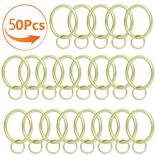 10Pcs/30Pcs/50Pcs (1.45 Inch/3.7cm) Curtain Rings With Eyelets - Metal Curtain Rings, Hanging Rings And Curtain Hooks, Living Room Curtain Rod Sliders, Bathroom Shower Curtain Rod Hooks Rings (Gold, Black, Silver) - Multicolor - View 11