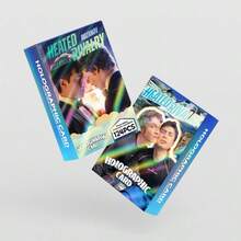 124张全息卡片，欧美电视剧激烈竞争贴纸，LOMO卡片，全息收藏卡，贴纸，双面高清照片卡，书签，KPOP明星周边 - 彩色 - 查看 6