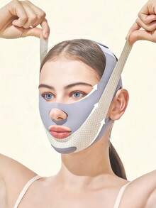 Beauty Face Bandage | Gentle Facial Contour Wrap | Skin-Friendly Reusable Face Strap For Skincare Routine - Multicolor - View 3
