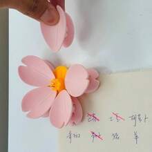 Magnetic Clips, Sakura & Lotus Flower Shaped Bag Clips, Refrigerator Magnets, Food Bag Sealing Clips - Cherry Blossom Sealing Clip - View 3