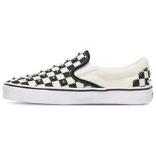 Vans Classic Slip-On White Black Shoes Women's VN000D6YCJK1 - 黑與白 - 查看 1