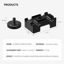 DSLR Camera Cable Lock Clamp, USB Cable Protector Clip For Digital Cameras, Adjustable Cable Holder For Camera Cage And Video Rig, Anti-Loosening Port Protection Mount For DSLR And Mirrorless Cameras, Stable Cable Management Accessory - View 8