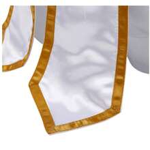Lotus Flow Belt Style Muay Thai Pants, Boxing Shorts, White Lotus Shorts, Polyester Fiber Wear-Resistant Fabric Sports - White - View 4