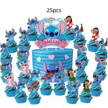 Hasbro 25pcs Rainbow Color Stitch Cake Toppers, Cake DIY Decor, Birthday Party Cake Decorations - Cake Topper - View 11