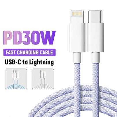 防缠绕混色编织数据线，1米/2米，原装苹果MFi认证，支持快充，兼容 15/14/13/12/11 Pro Max/X/Xr/Xs/7/8/14 Plus；20W PD快充数据线，兼容 14、13、12、11 Pro Max、Mini、14、8 Plus、X、XR、XS；1.2米/2米尼龙编织快充数据线，兼容 13、12、11 Pro Max、Xr、Xs、8、7、6 Plus等机型，女士节礼物