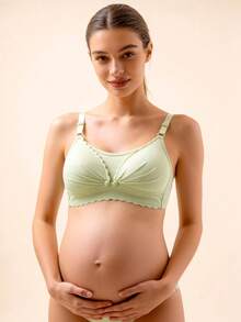 3入組婦女柔軟親膚舒適孕婦內衣哺乳無鋼圈內衣 - 彩色 - 查看 5