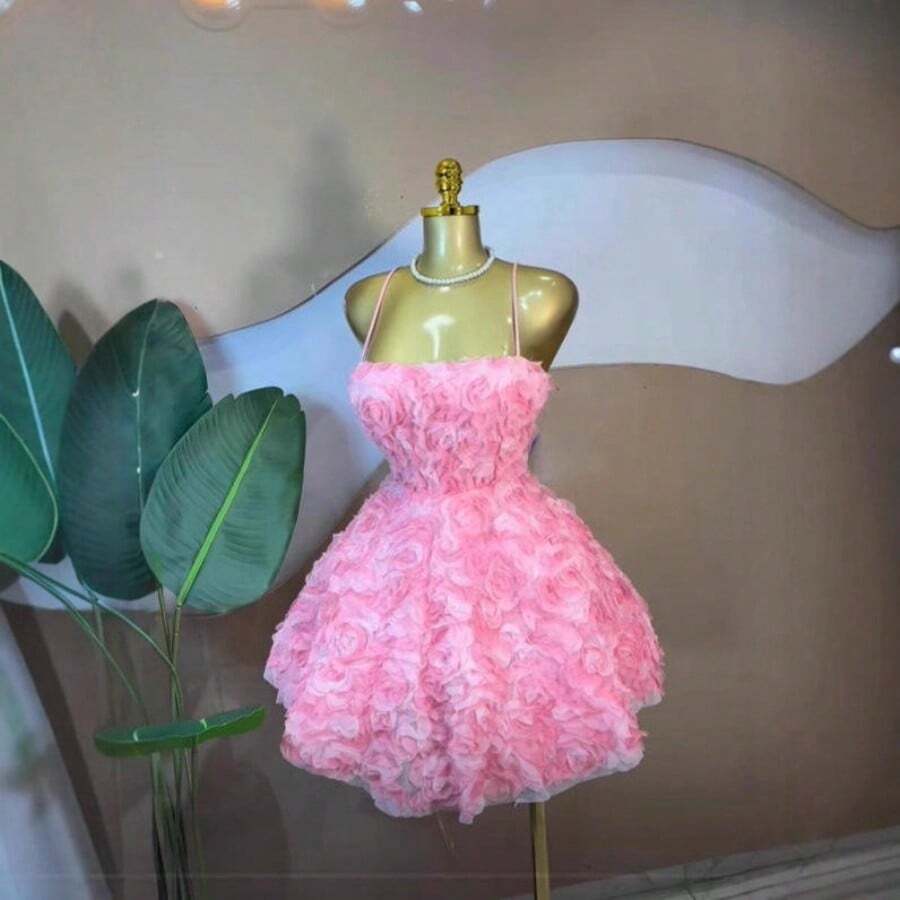 European Beauty Sweet Suspender Rose Flower Bubble Skirt Sleeveless Tube Top Waist Dress   Vestidos Elegantes De Mujer Vestidos Elegantes Para Fiesta Vestidos Elegantes De Mujer Fiesta Noche Brides Maid Dress Valentine's Day>Dress Vestidos De Fiesta De Noche Vestidos Elegantes Vestidos De Fiesta Vestido Vestidos De Fiesta Elegantes Vestido De Fiesta Mujer Vestidos De Mujer Formal Dresses For Women - 粉色 - 查看 1