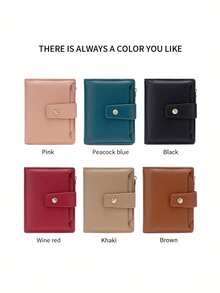 High Capacity RFID Waterproof PU Leather Wallet Card Holder, Essential For Travel - Multicolor - View 13