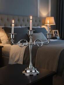 1 件/套金属烛台，欧式宫廷风格，适用于客厅咖啡桌摆设、餐桌日常装饰、玄关边桌点缀、卧室梳妆台装饰、书房氛围布置、书架装饰、壁炉架装饰、飘窗布置、阳台休闲桌、家庭酒吧装饰、欧式宫廷家居布置、豪华别墅客厅装饰、法式城堡装饰、英式庄园风格、小公寓优雅升级、出租公寓复古风格。 - 多款式 - 查看 6
