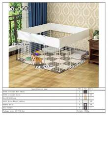 Interlocking Metal Wire Mesh Pet Playpen, DIY Dog Safety Exercise Fence, Suitable For Puppies, Small Dogs And Small Pets - Multicolor - View 18