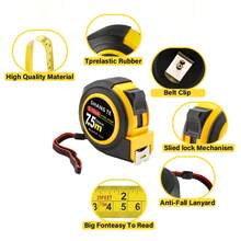 1m/5m/7.5m Dual Unit Thick Anti-Drop Durable Measuring Tape, High Precision Steel Ruler With Case - Tape Measure - View 9