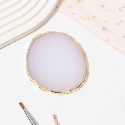 Nail Art Color Palette Resin Agate Gold Border Color Palette Nail Art Display Board Color Palette Resin Nail Art Color Palette