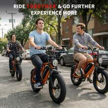 WIND HORSE 16" Tire Electric Bike With 750W Powerful Motor For Teens, 20MPH, 65 Miles Range,48V Removable Battery,5 Riding Modes,Full Suspension All-Terrain E-Bike For Teens - trái cam - Xem 6