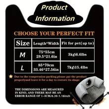 新款U型猫隧道，四季皆宜，猫窝垫猫隧道卷轴式聚酯猫窝，可拆卸水洗 - 彩色 - 查看 3