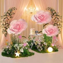 Artificial Rose PE Flower Foam Flower Large Simulated Flower Head European Wedding Flower Wall Wedding Window Background Layout - Multicolor - View 3