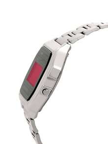 Casio 卡西欧男士石英表（DIY版，彩色卡片表盘），电池续航时间长，适合日常佩戴。具备液晶显示屏、日期、星期和闹钟功能。 - 銀色 - 查看 3