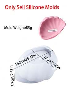 1PC 3D Seashell Heart Silicone Molds, For DIY Crafts Epoxy Resin Casting Air Dry Polymer Clay Plaster Jewelry Making , Home Decor, Wedding Decor - Mold - View 7