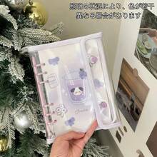 1 Piece - Fresh Transparent Soft Leather A5 Double-Buckle Binder, PVC Material, A5 Binder, Can Be Used As A Photo Album, Sticker Book, Stamp Book, Sticker Binder, Idol Card Organizer, Notebook, Planner, Pocket Book.,Card Holder - Multicolor - View 13