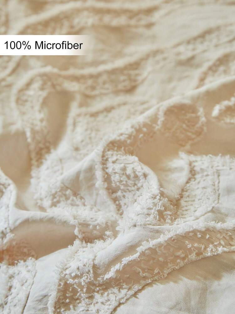 2pcs Beige Bohemian Style Tufted Jacquard Decorative Pillow Covers, Minimalist Solid Color Throw Pillow Cases For Sofa, Suitable For All Seasons, Home Decor, Soft & Breathable, Machine Washable, Great Gift, Inserts Not Included - Khaki - View 6