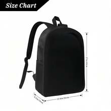 1pc Black And White Cat Large Capacity 17-Inch Casual Backpack With Laptop Compartment, Adjustable Shoulder Straps, And Water Bottle Holder - Durable Lightweight Design For School, Work, Travel, And Picnics - Unique Gift For Family And Friends, Backpack For School, Work Commute, And Travel, Playful Design, Sturdy Construction - màu đen - Xem 7