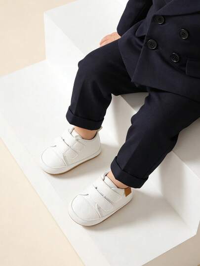 Newborn Soft Bottom Rocking Shoes, Non-Slip Lightweight Unisex Infant Simple Loafers, Soft Bottom Anti-Slip Prewalker Shoes