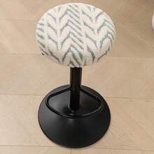 Plush Chair Cover, Elastic Round Stool Cover, Swivel Chair Cover, Bar Stool Cover - Multicolor - View 4