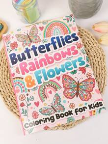 Magical Butterflies & Rainbows Coloring Book: Vibrant Designs Of Butterflies, Rainbows & Flowers For Girls – Bold Lines, Cute Characters & Sparkly Scenes To Spark Creativity And Make Coloring Extra Fun - A - View 5