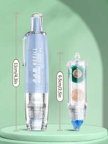 1pc 360° Rotating Double-Sided Adhesive For Scrapbooking, DIY Crafts, Back To School, Office Supplies, Handmade Diaries And Art Projects (Replaceable) - View 8