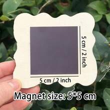 1pc Wooden Photo Frame Fridge Magnet - Scribble Dog Fridge Decor Magnet, Home Decor! - one-size - View 9