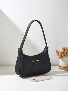 Lychee Texture Underarm Bag, Women's Fashion One Shoulder Diagonal Bag, Baguette Bag - Multicolor - View 10