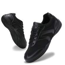 Zapatos de porristas negros para mujer, zapatos de baile de porristas para niñas, adecuados para entrenamiento de equipo adolescente, competición, porrismo - Negro - Ver 12