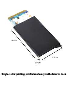 Diseño de letra A de metal, Soporte de tarjeta metálico emergente unisex | Bloqueo RFID + Superficie mate ultra delgada, Regalo de negocios/regalo festivo ideal, Diseño magnético emergente para un fácil acceso a las tarjetas, Material de aleación de aluminio, Calidad premium - Multicolor - Ver 12